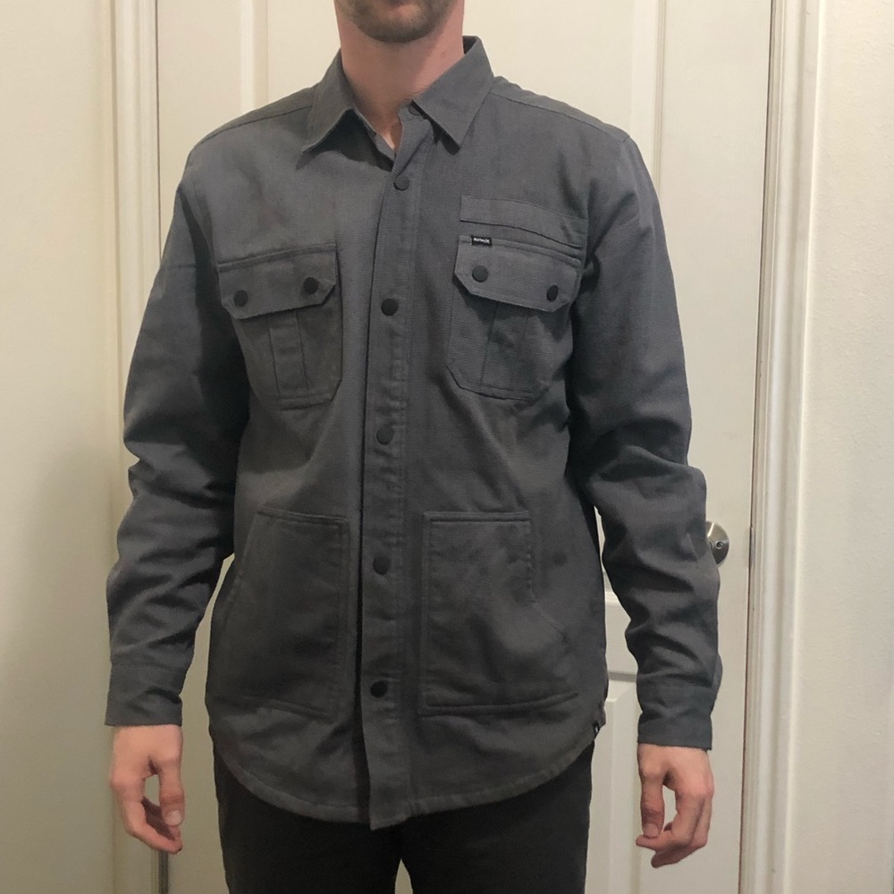 Fleece lined hurly button down
